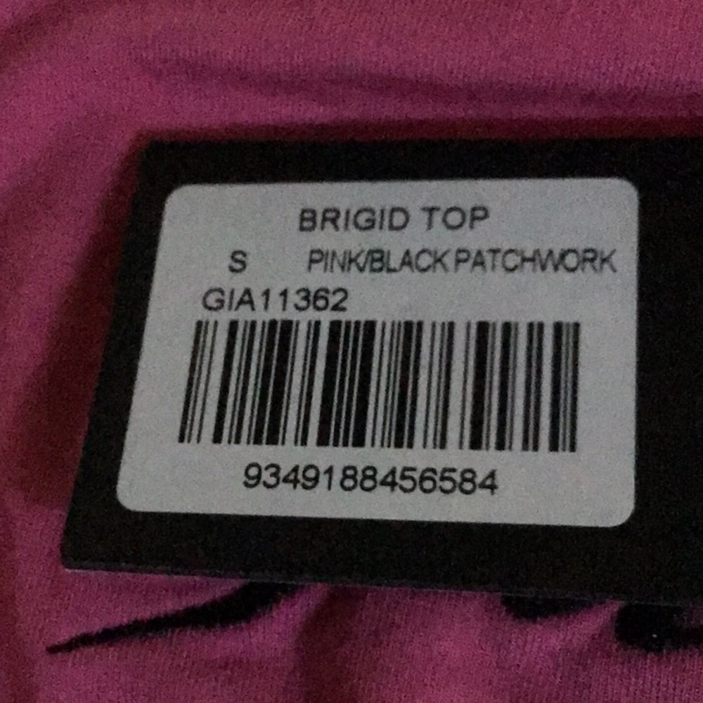 Nwt I Am Gia Brigid Top Pink Longsleeve Crop Top — image 4 of 7